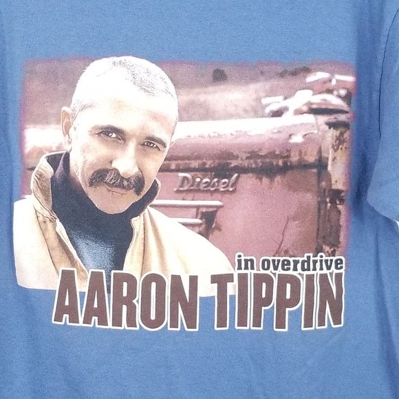 Aaron Tippin T Shirt Size Medium In Overdrive 2009 - Picture 4 of 6